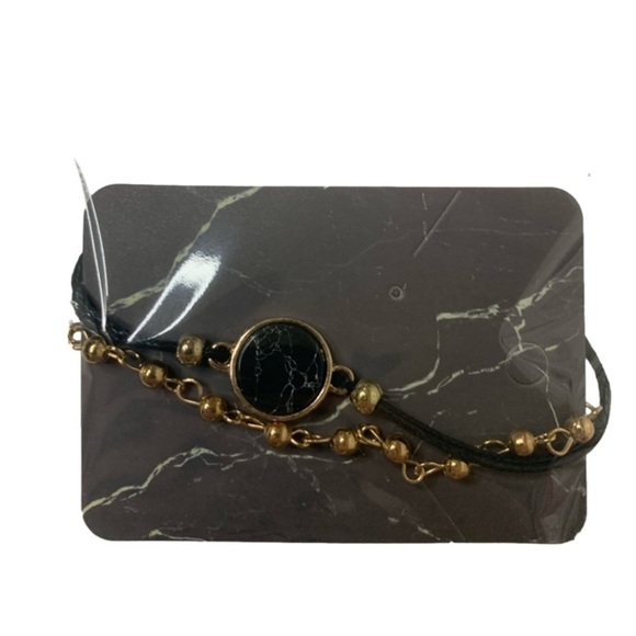 Golden black set of four bracelets - Picture 4 of 4